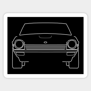 Datsun 240Z classic car outline (white) Sticker